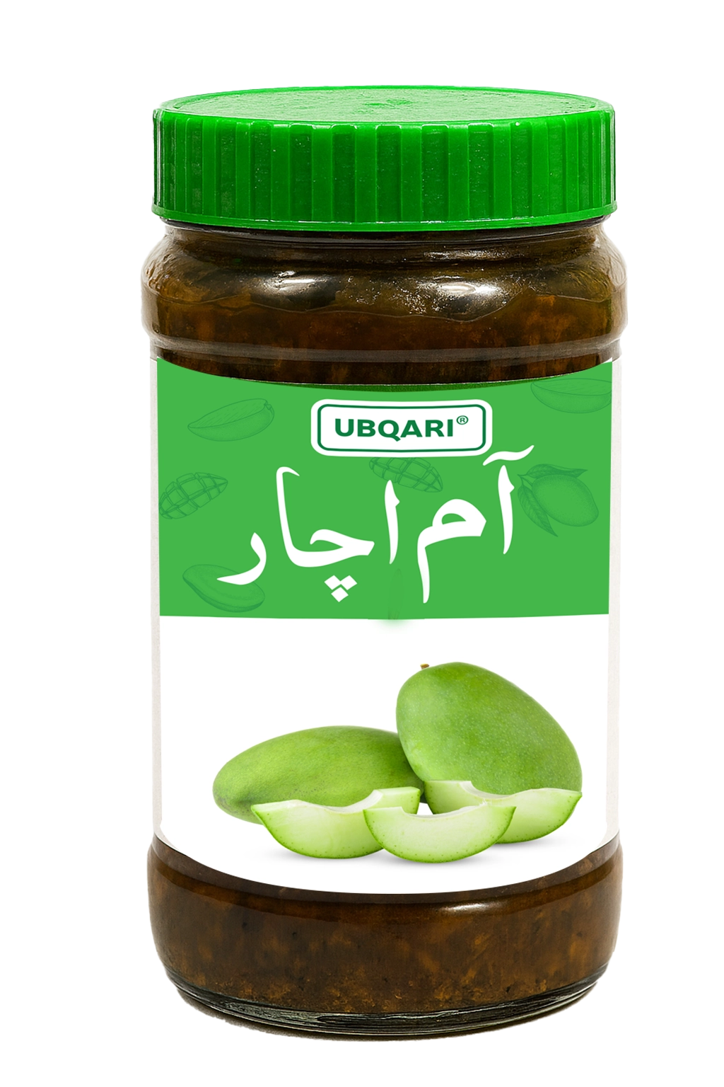 Main Image Alt Text: Ubqari Aam Achar 400 gm jar – Spicy Mango Pickle