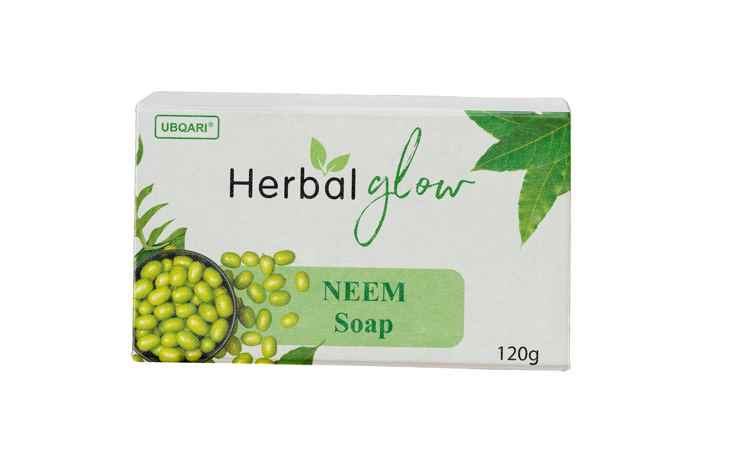 Ubqari Herbal Glow Neem Soap 120g bar – Natural Herbal Skin Care