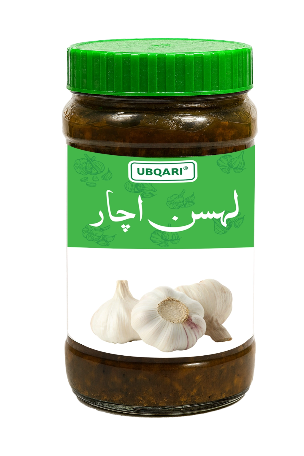 Ubqari Lehsan Achar – 400 gm | Spicy Garlic Pickle
