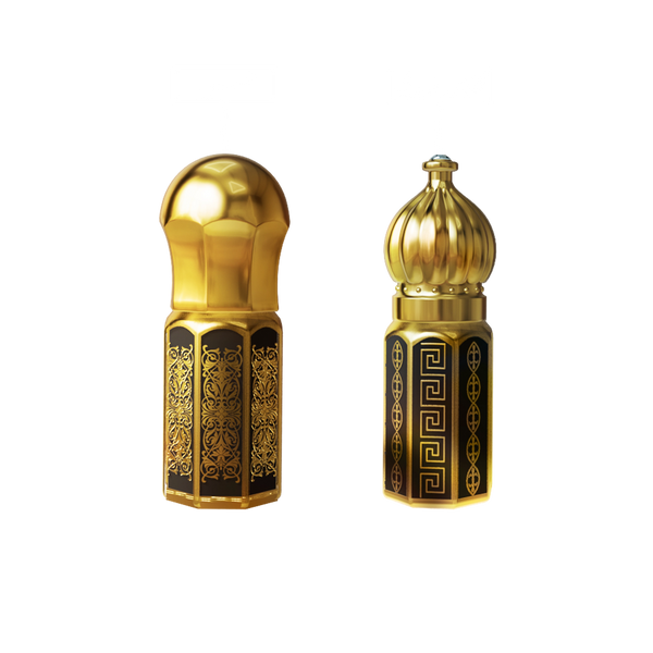 Ubqari Twin Ittar Set – Khus & Fawakeh Fruity | 2 Premium Non-Alcoholic Fragrances