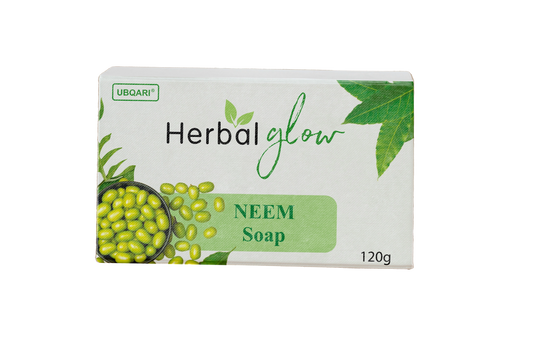 Ubqari Herbal Glow Neem Soap 120g bar – Natural Herbal Skin Care